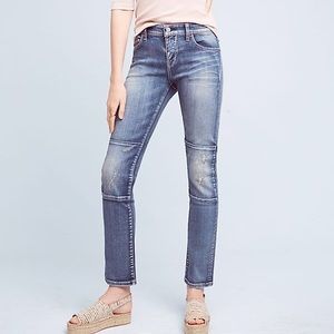 Anthropologie Parallel Mid-rise Patch Jeans